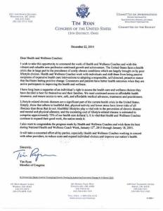 health coach letter from congressman 2015