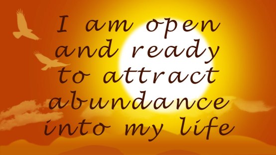 open ready to attract abundace