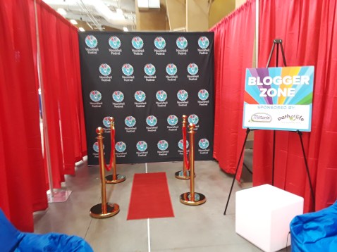 Nourished Festival Blogger Zone red carpet