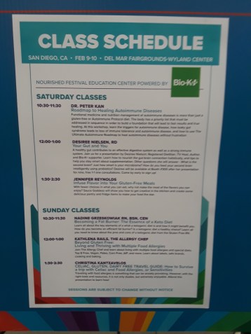 Nourished Festival Class Schedule