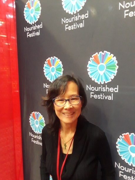 Nourished Festival me in blogger booth 2019
